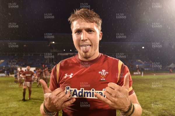 230617 - Samoa v Wales - Tyler Morgan of Wales at the end of the game