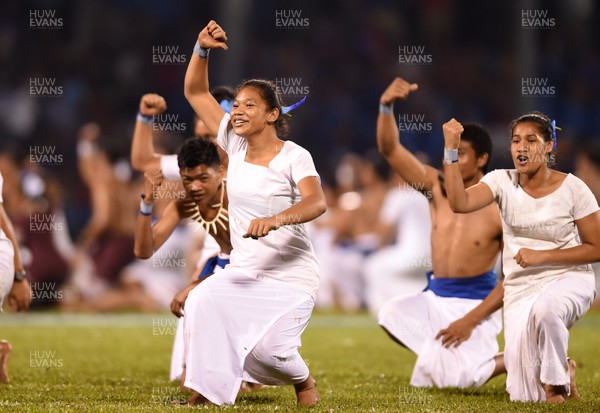230617 - Samoa v Wales - Halftime Samoan dancers
