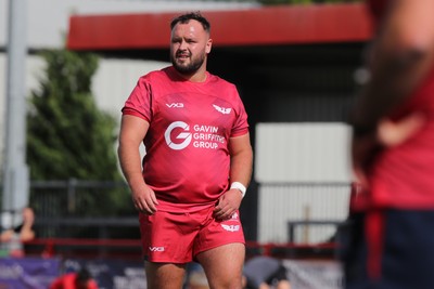 060925 - Scarlets Preseason Friendlies - Scarlets play preseason friendlies v Regional SRC Clubs Llandovery RFC and Carmarthen Quins RFC - Harri O Connor of Scarlets prematch  