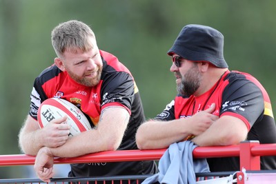 060925 - Scarlets Preseason Friendlies - Scarlets play preseason friendlies v Regional SRC Clubs Llandovery RFC and Carmarthen Quins RFC - Tom Phillips and Peter Edwards Carmarthen Quins Coaches   