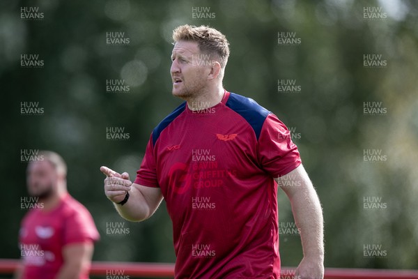 060925 - Scarlets Preseason Friendlies - Scarlets play preseason friendlies v Regional SRC Clubs Llandovery RFC and Carmarthen Quins RFC - Scarlets forwards coach Bradley Davies  