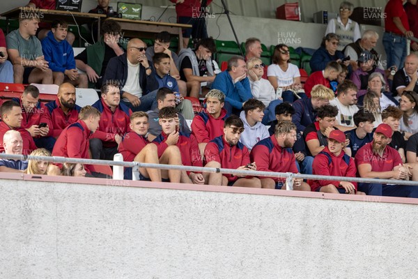 060925 - Scarlets Preseason Friendlies - Scarlets play preseason friendlies v Regional SRC Clubs Llandovery RFC and Carmarthen Quins RFC - Scarlets Squad watch from the stands  