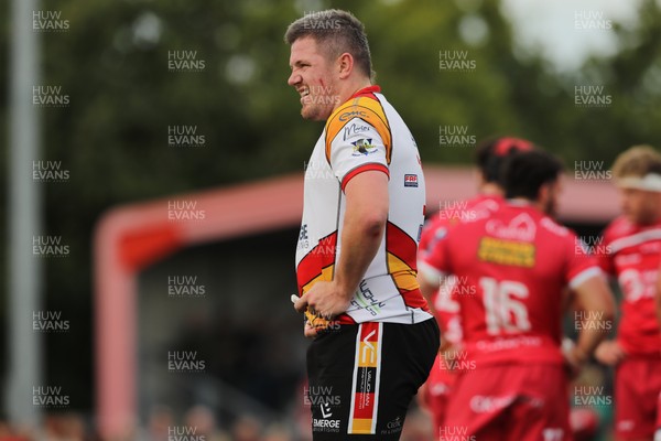 060925 - Scarlets Preseason Friendlies - Scarlets play preseason friendlies v Regional SRC Clubs Llandovery RFC and Carmarthen Quins RFC - Steff Evans of Carmarthen Quins  