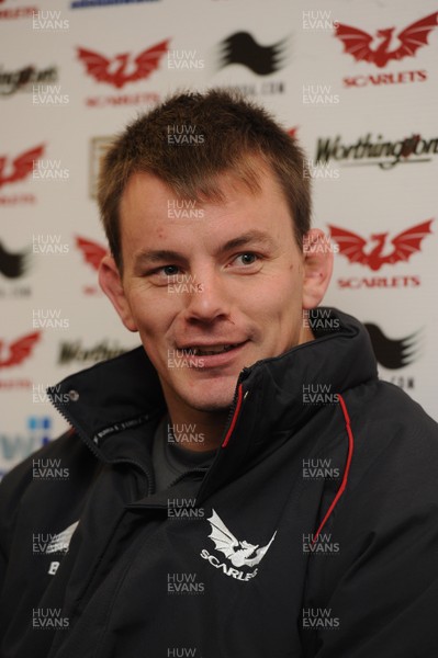 11.01.11 - Scarlets Rugby Press Conference - Matthew Rees talks to reporters. 