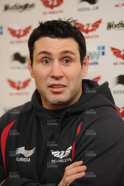 11.01.11 - Scarlets Rugby Press Conference - Stephen Jones talks to reporters. 