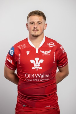 150921 - Scarlets Rugby Squad Headshots - Dafydd Hughes