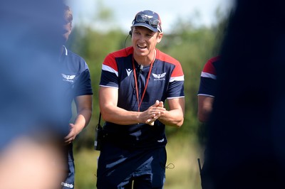 050819 - Scarlets Rugby Training - Brad Mooar during training