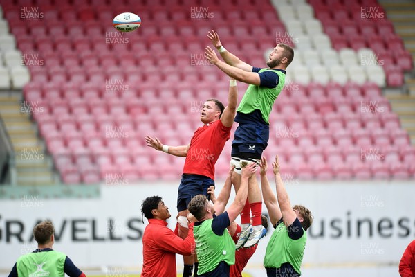 290525 - Scarlets Training - Scarlets train ahead of their trip to Dublin as they face Leinster in the United Rugby Championship Quarter Final