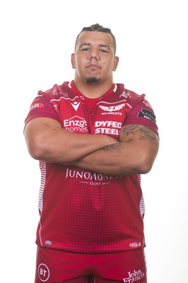 130819 - Scarlets Rugby Squad - Javan Sebastian