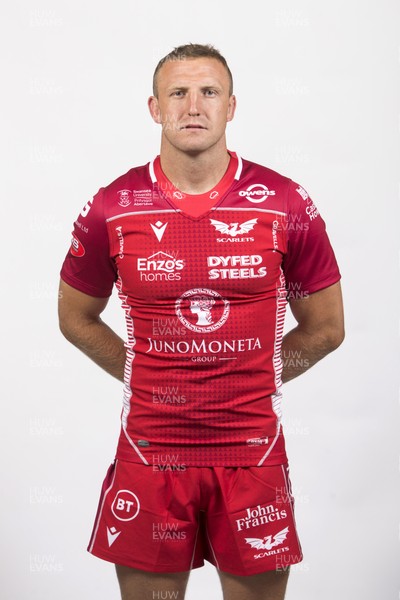 130819 - Scarlets Rugby Squad Headshots - Hadleigh Parkes