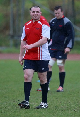 070115 - Scarlets Training - Ken Owens during training