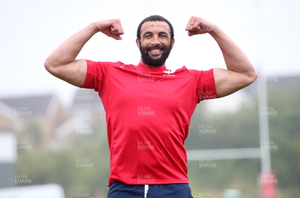 070720 - Scarlets Rugby return to training after the three month shut down due to coronavirus - Uzair Cassiem during training