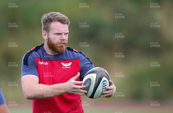 100718 - Scarlets Pre Season Training - Scarlets Tom Phillips during a training session ahead of the start of the new season