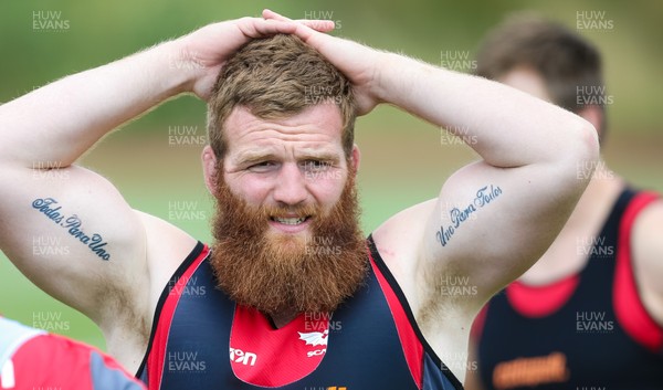 100718 - Scarlets Pre Season Training - Scarlets Jake Ball during a training session ahead of the start of the new season
