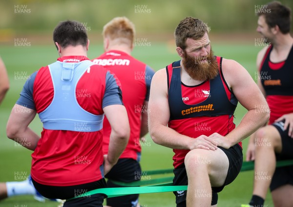 100718 - Scarlets Pre Season Training - Scarlets players during a training session ahead of the start of the new season