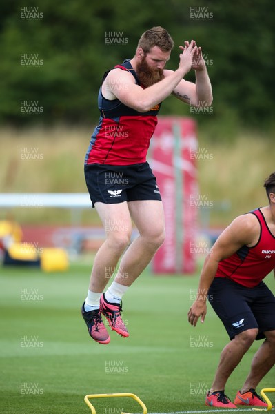 100718 - Scarlets Pre Season Training - Scarlets Jake Ball during a training session ahead of the start of the new season