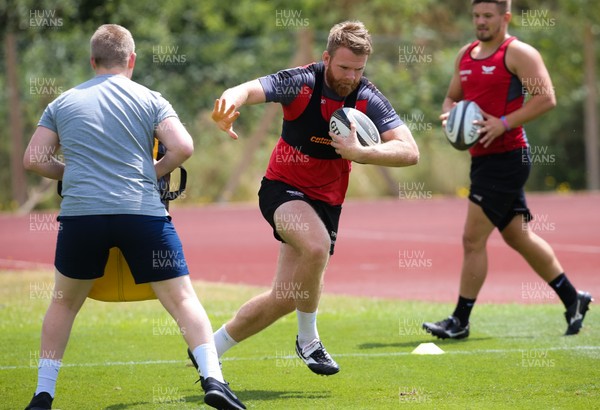 100718 - Scarlets Pre Season Training - Scarlets Tom Phillips during a training session ahead of the start of the new season