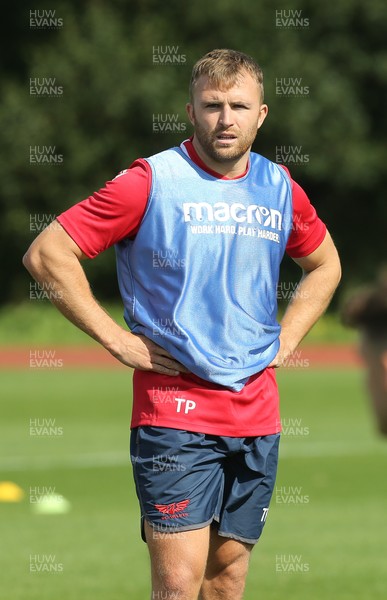 240821 - Scarlets Training session - Tom Prydie during training session