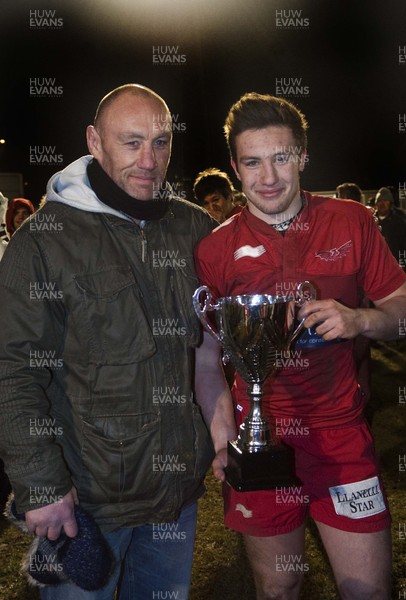 200213 - Scarlets v Cardiff Blues South - Age Grade Final - Robin McBryde and his son Billy  