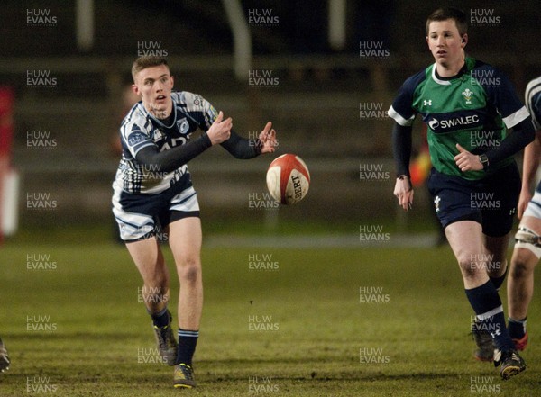 200213 - Scarlets v Cardiff Blues South - Age Grade Final -  The Blues Attack with the ball 