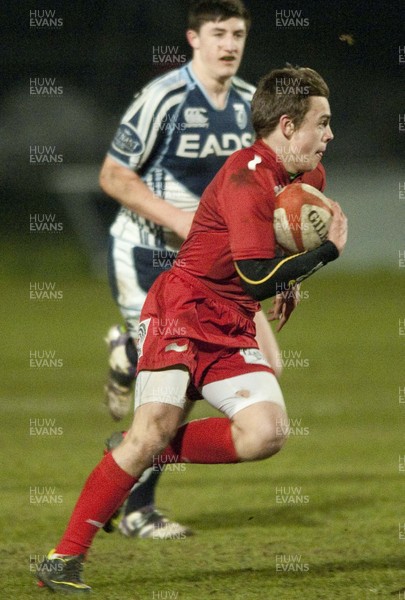 200213 - Scarlets v Cardiff Blues South - Age Grade Final -  The Scarlets attack with the ball 