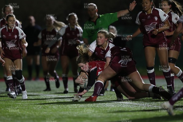 070124 - Scarlets v RGC Piws - Regional U18 Women's Championship - Scarlets score a try