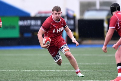 230225 - Scarlets U18s v Dragons U18s - Regional Age-Grade Championship finals - Kai Jones of Scarlets U18s