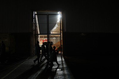 061225 - Scarlets v Bristol Bears - Investec European Champions Cup - General View of fans outside Parc y Scarlets