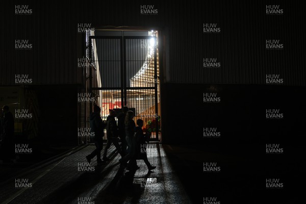 061225 - Scarlets v Bristol Bears - Investec European Champions Cup - General View of fans outside Parc y Scarlets