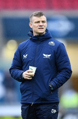 310323 - Scarlets v Brive - European Rugby Challenge Cup - Scarlets head coach Dwayne Peel during the warm up