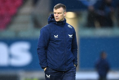 310323 - Scarlets v Brive - European Rugby Challenge Cup - Scarlets head coach Dwayne Peel during the warm up