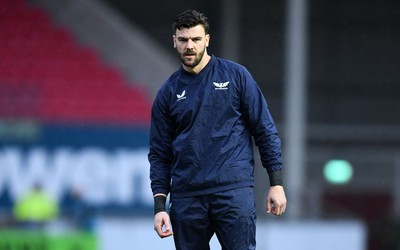 310323 - Scarlets v Brive - European Rugby Challenge Cup - Johnny Williams of Scarlets during the warm up