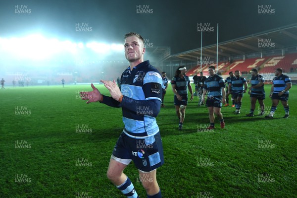 291218 - Scarlets v Cardiff Blues - Guinness PRO14 - Gareth Anscombe of Cardiff Blues at the end of the game