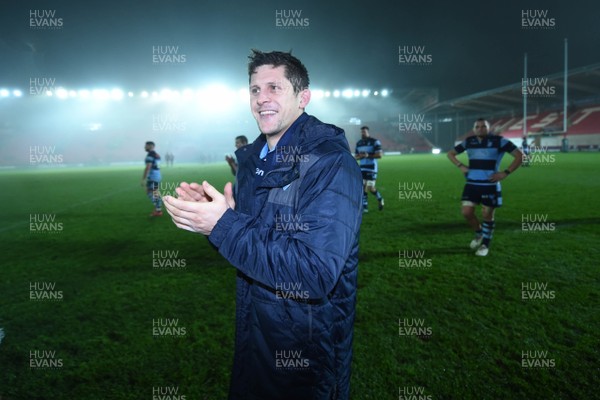 291218 - Scarlets v Cardiff Blues - Guinness PRO14 - Lloyd Williams of Cardiff Blues at the end of the game