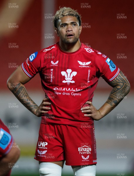 041123 - Scarlets v Cardiff Rugby - United Rugby Championship - Vaea Fifita of Scarlets
