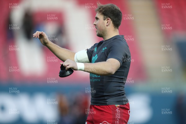 041123 - Scarlets v Cardiff Rugby - United Rugby Championship - Ioan Lloyd of Scarlets