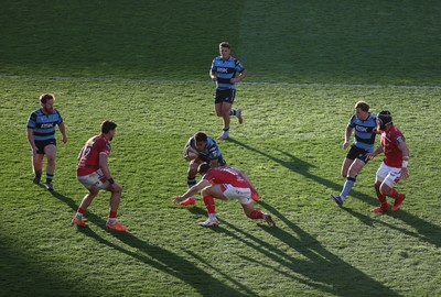 180426 - Scarlets v Cardiff Rugby - United Rugby Championship - Ben Thomas of Cardiff 
