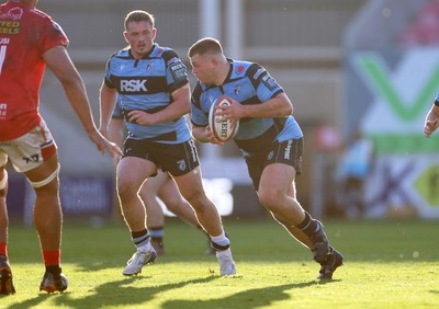 180426 - Scarlets v Cardiff Rugby - United Rugby Championship - Danny Southworth of Cardiff 