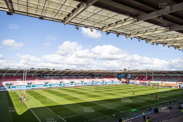 180426 - Scarlets v Cardiff Rugby - United Rugby Championship - General View of Parc y Scarlets