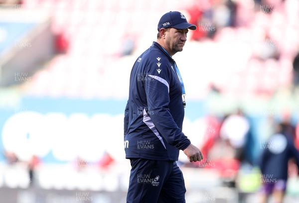 180426 - Scarlets v Cardiff Rugby - United Rugby Championship - Cardiff Rugby Head Coach Corniel van Zyl 