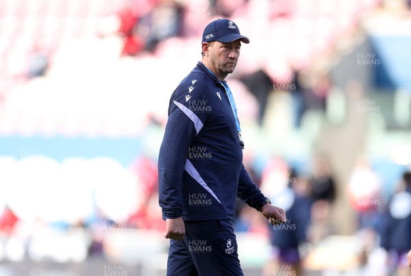 180426 - Scarlets v Cardiff Rugby - United Rugby Championship - Cardiff Rugby Head Coach Corniel van Zyl 