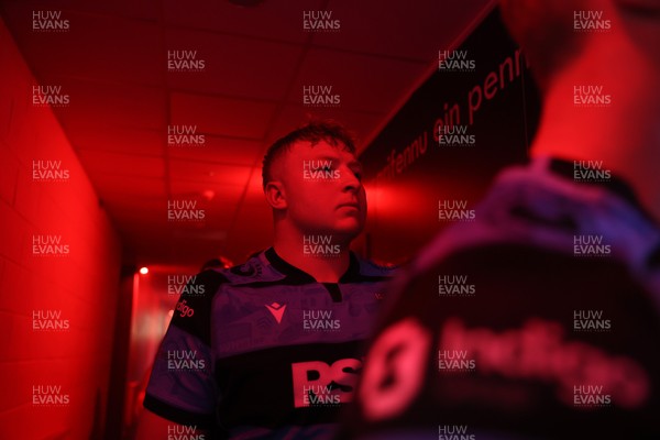 180426 - Scarlets v Cardiff Rugby - United Rugby Championship - Rhys Barratt of Cardiff 