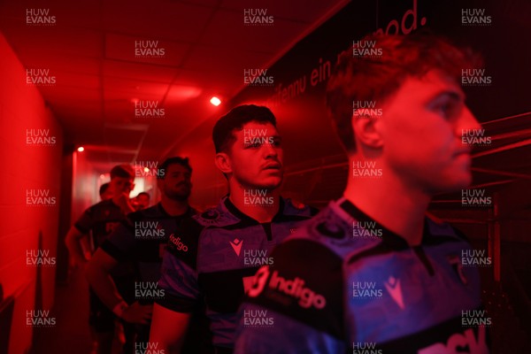 180426 - Scarlets v Cardiff Rugby - United Rugby Championship - James Botham of Cardiff 