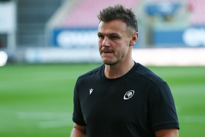 260926 - Scarlets v Cardiff Rugby - United Rugby Championship - Jarrod Evans of Cardiff before the match