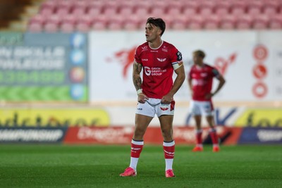 260926 - Scarlets v Cardiff Rugby - United Rugby Championship - Joe Roberts of Scarlets