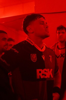 260926 - Scarlets v Cardiff Rugby - United Rugby Championship - Alex Mann of Cardiff Rugby in the tunnel before the match