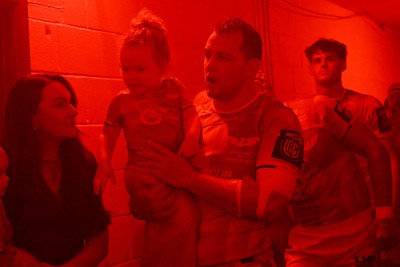 260926 - Scarlets v Cardiff Rugby - United Rugby Championship - Ryan Elias of Scarlets in the tunnel for his 200th appearance 