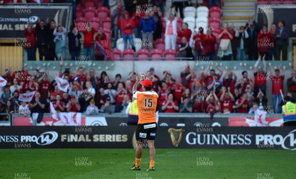 050518 - Scarlets v Cheetahs - Guinness PRO14 - Clayton Bommetjies of Cheetahs at the end of the game