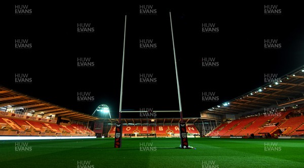 190222 - Scarlets v Connacht - United Rugby Championship - A general view of Parc y Scarlets ahead of kick off
