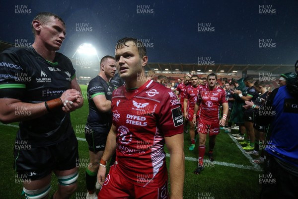 280919 - Scarlets v Connacht - Guinness PRO14 - Steff Hughes of Scarlets at full time